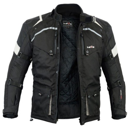 Veste En Cuir Noir Motard Homme - Taille L - Cuir Véritable - Style Vintage