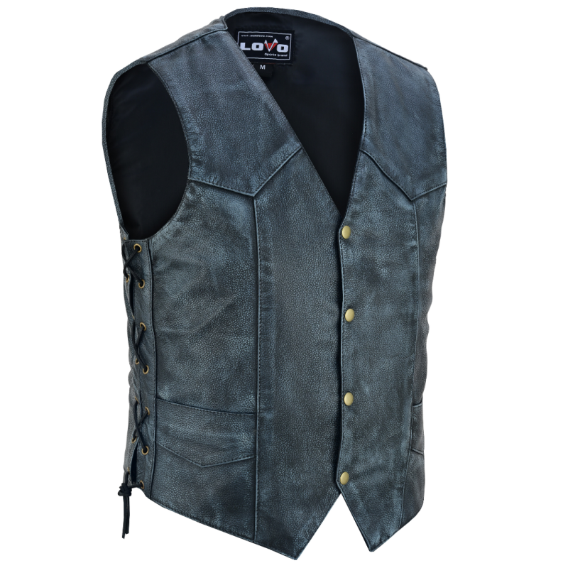 Motorcycle leather vest