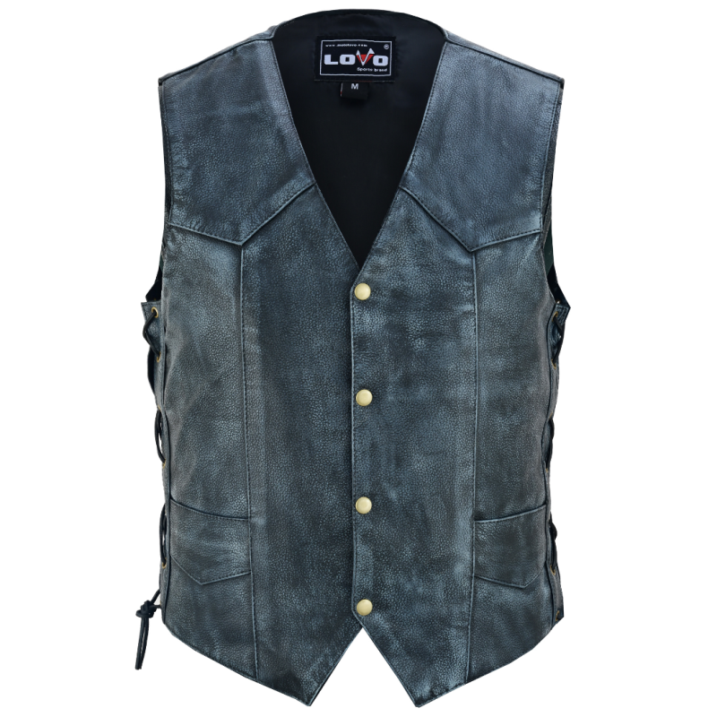 Motorcycle leather vest
