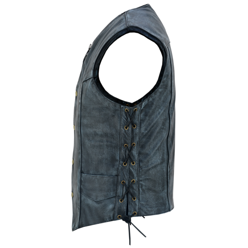Motorcycle leather vest