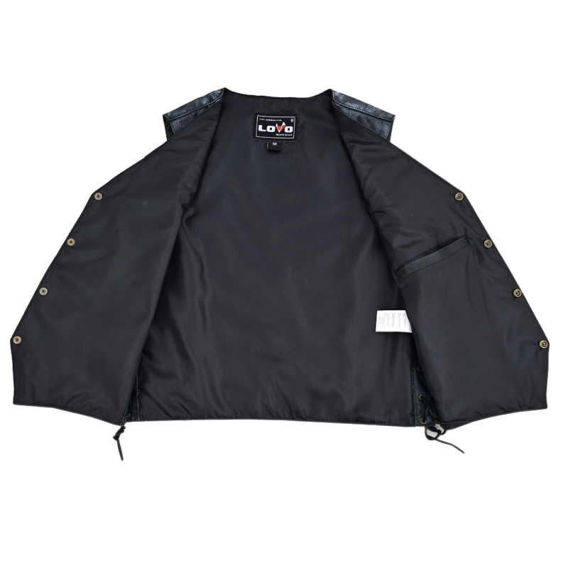 Motorcycle leather vest