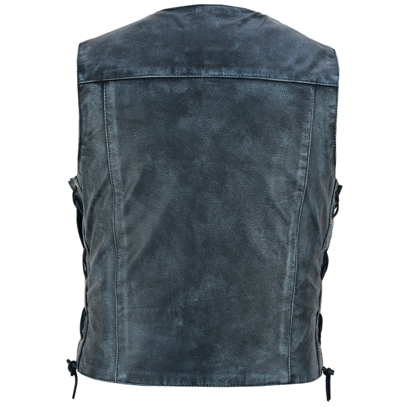 Motorcycle leather vest