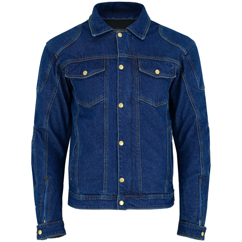 Slim Stretch Motorcycle Denim Jacket | Biker Jacket