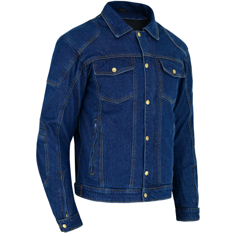 Chaqueta vaquera elástica ajustada para moto | Cazadora de moto