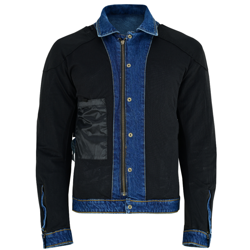 Veste moto en jean élastique ajustée | Blouson de moto