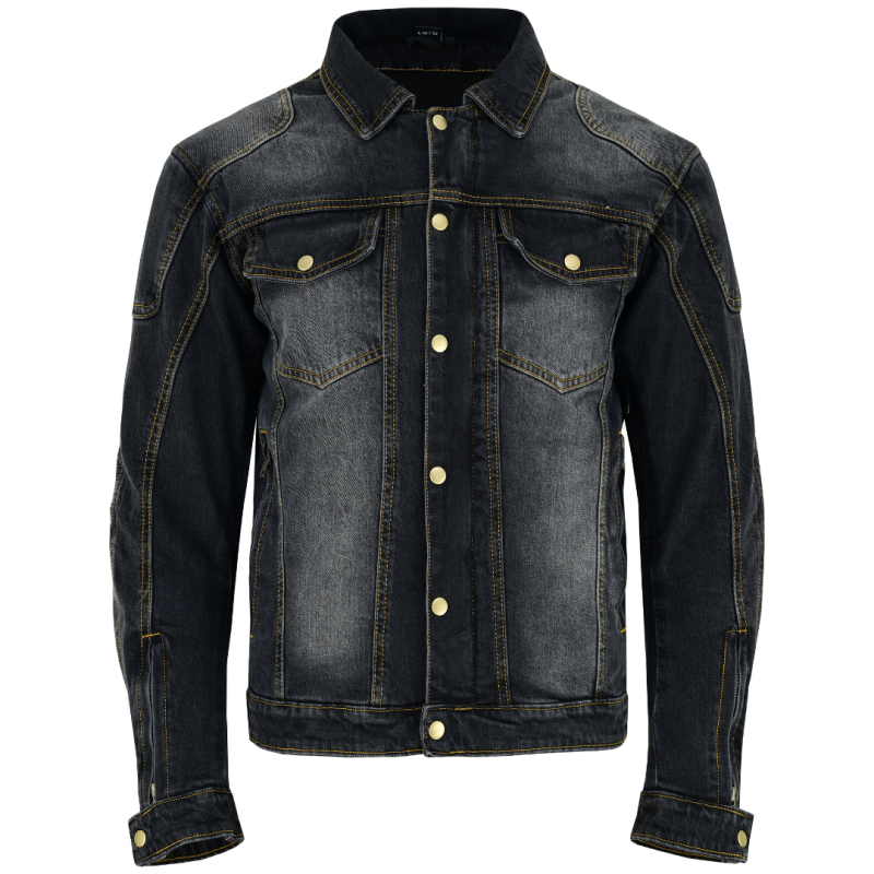 Veste moto en jean élastique ajustée | Blouson de moto
