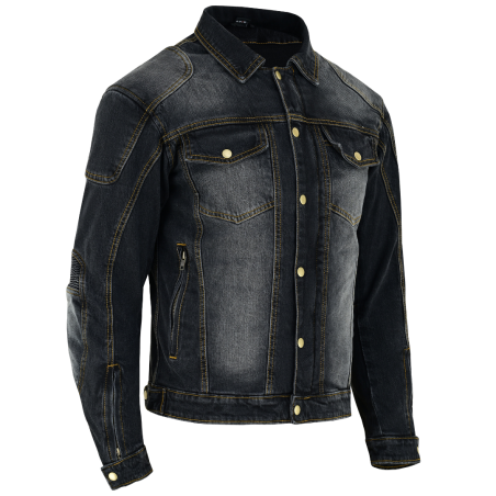 Giacca in jeans elasticizzata aderente per moto | Giacca da moto