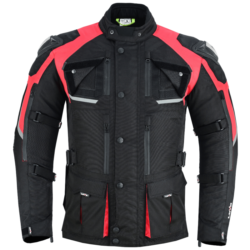 Jaqueta Premium 3/4 para moto de três camadas, adequada para as quatro estações, fluorescente para homens
