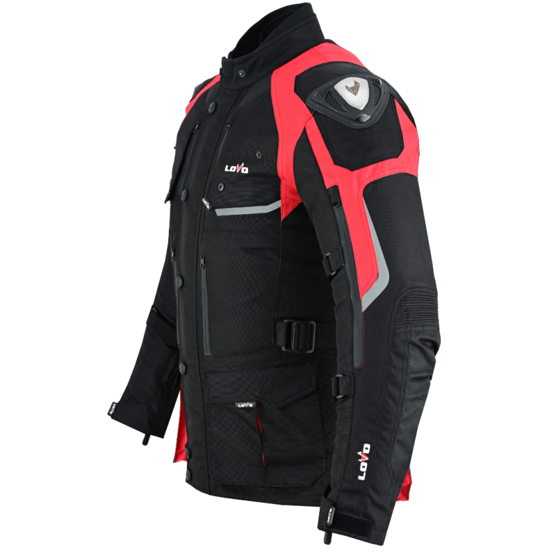 Jaqueta Premium 3/4 para moto de três camadas, adequada para as quatro estações, fluorescente para homens