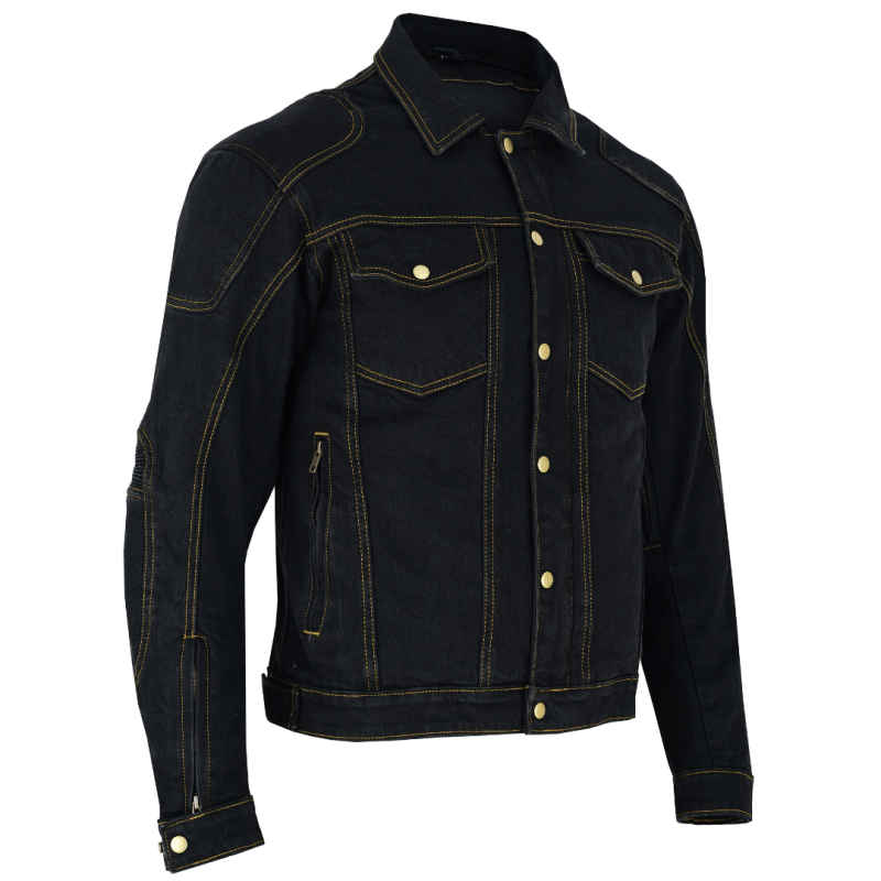 Chaqueta vaquera elástica ajustada para moto | Cazadora de moto