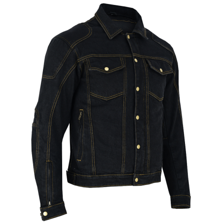 Giacca in jeans elasticizzata aderente per moto | Giacca da moto
