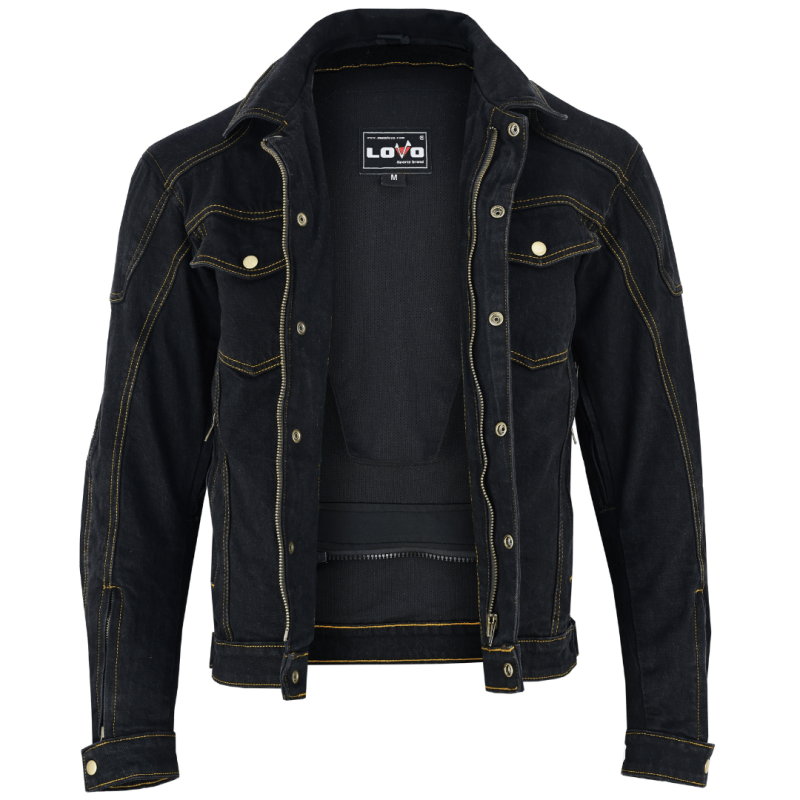 Chaqueta vaquera elástica ajustada para moto | Cazadora de moto