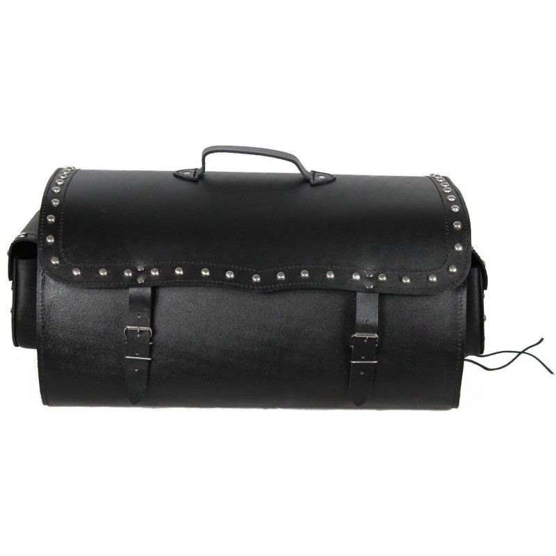 BAÚL TRASERO DE CUERO PARA CASCOS 64 LITROS