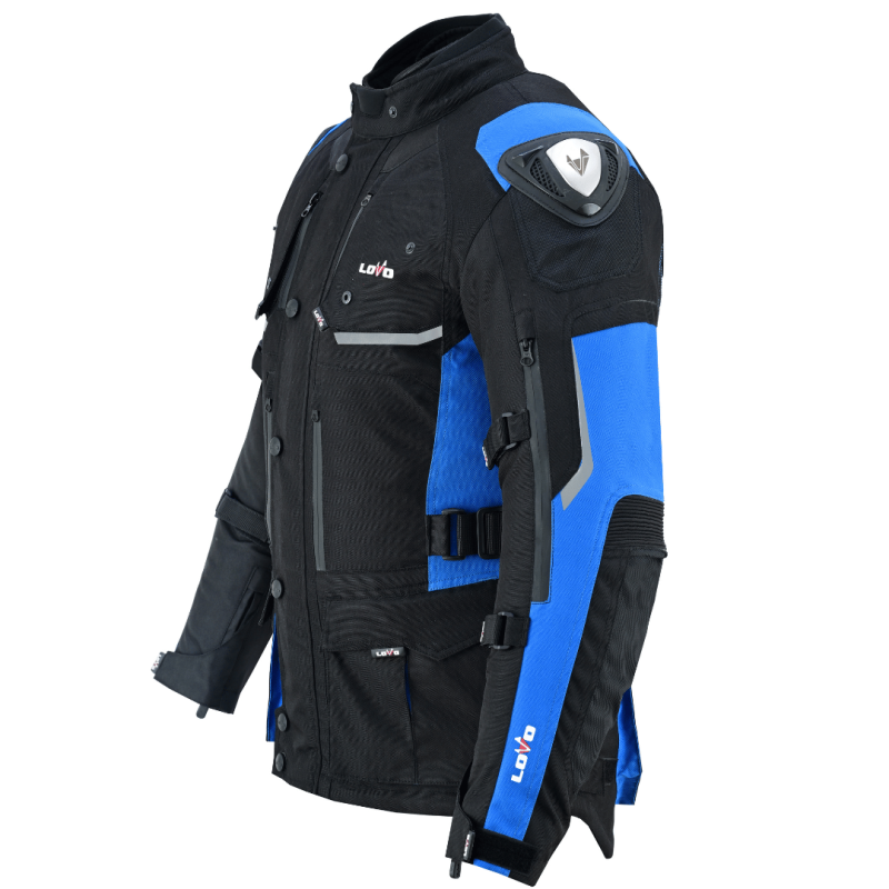 Jaqueta de motocicleta 3/4 de três camadas premium para todas as estações (para homens)