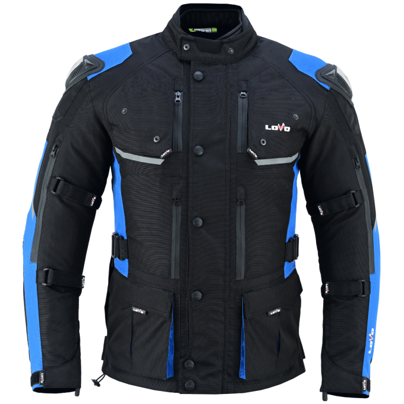 Jaqueta de motocicleta 3/4 de três camadas premium para todas as estações (para homens)