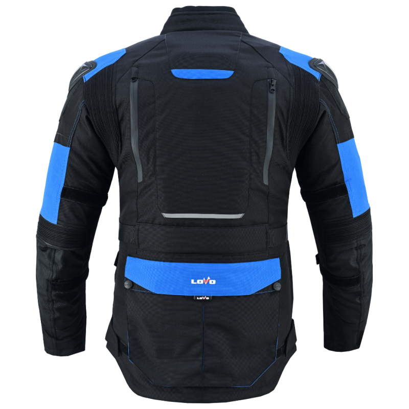 Jaqueta de motocicleta 3/4 de três camadas premium para todas as estações (para homens)