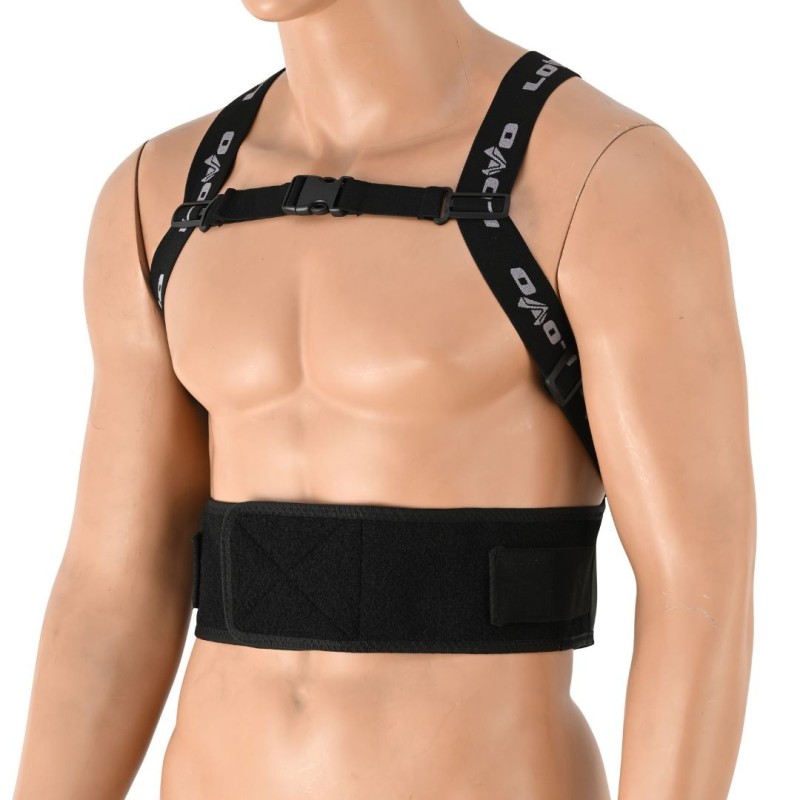 LvUx40-MaxGuard / Protetor dorsal para moto Nível 2 – Unissexo de alta segurança