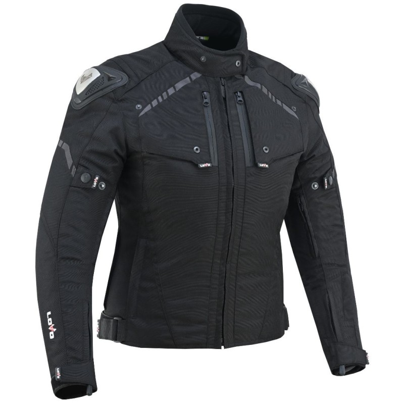 cazadora tricapa de mujer para moto, chaqueta LOVO para moto