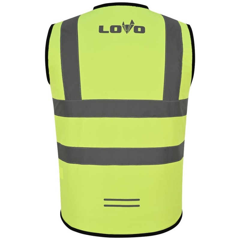 LvIs01_Guard – Colete Básico de Alta Visibilidade LOVO, Amarelo Fluorescente