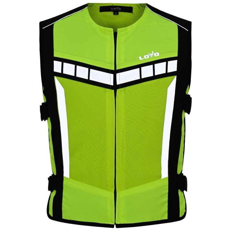 LvIs02_Guard – Zweilagige Motorrad-Warnweste – Reflektierend, Gelb