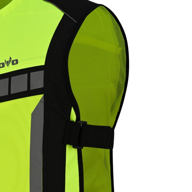 LvIs02_Guard – Two-Layer High Visibility Motorcycle Vest – Reflective, Yellow