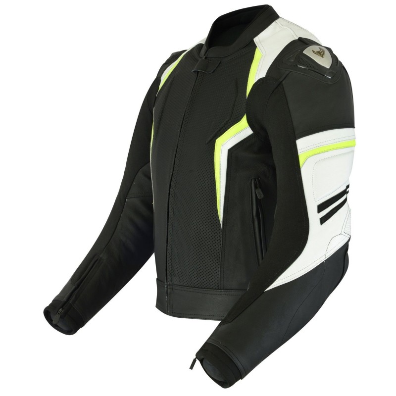Veste en cuir moto (Unisexe)