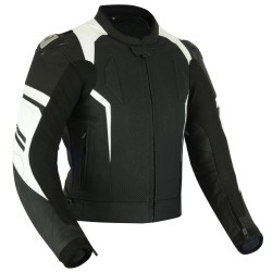 Jaqueta de couro para moto (Unisex)