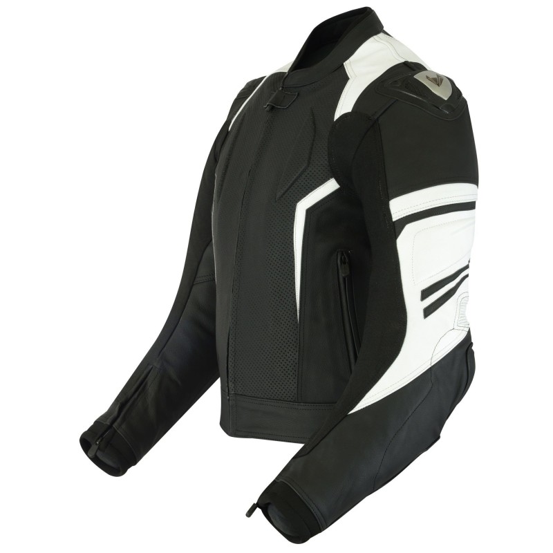 Chaqueta de cuero para moto (Unisex)