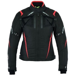 Chaqueta tricapa de toda estación para moto (Mujer)