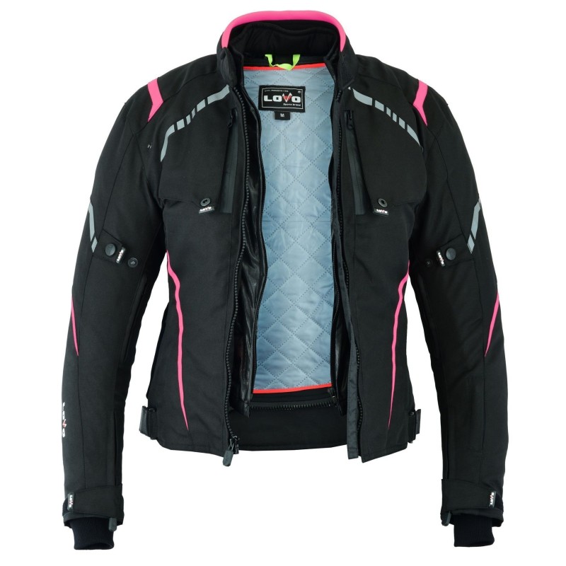 Chaqueta tricapa de toda estación para moto (Mujer)