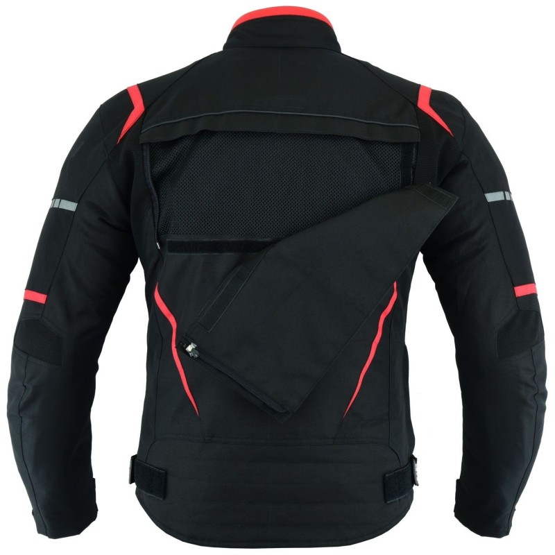 Chaqueta tricapa de toda estación para moto (Hombre)