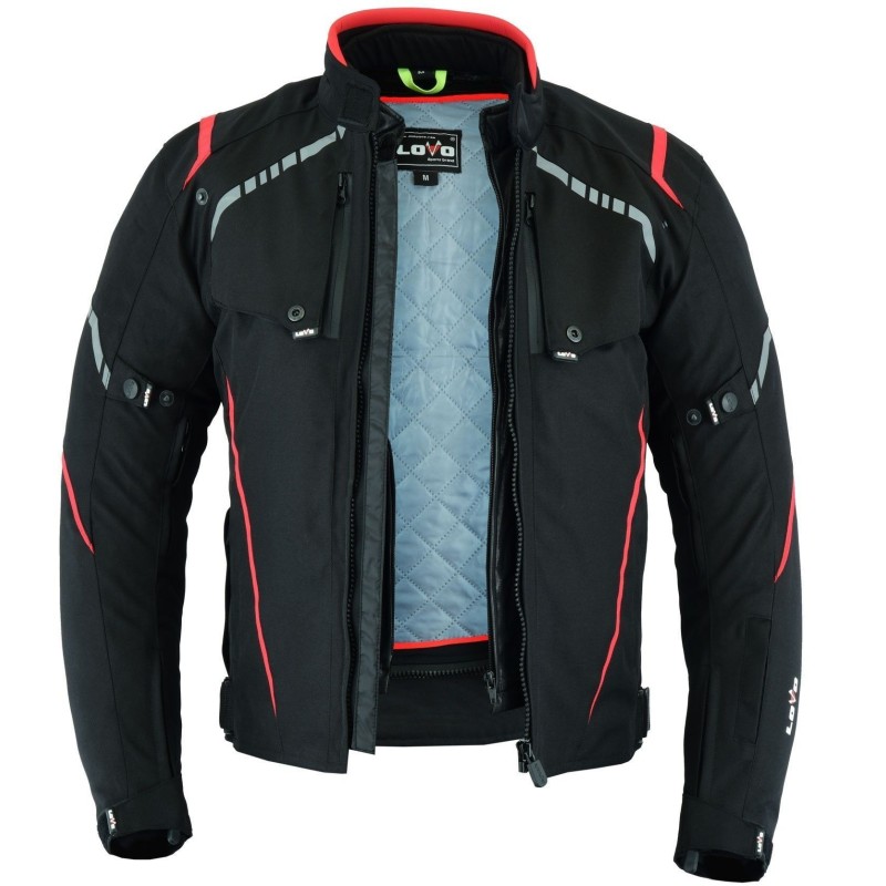 Chaqueta tricapa de toda estación para moto (Hombre)