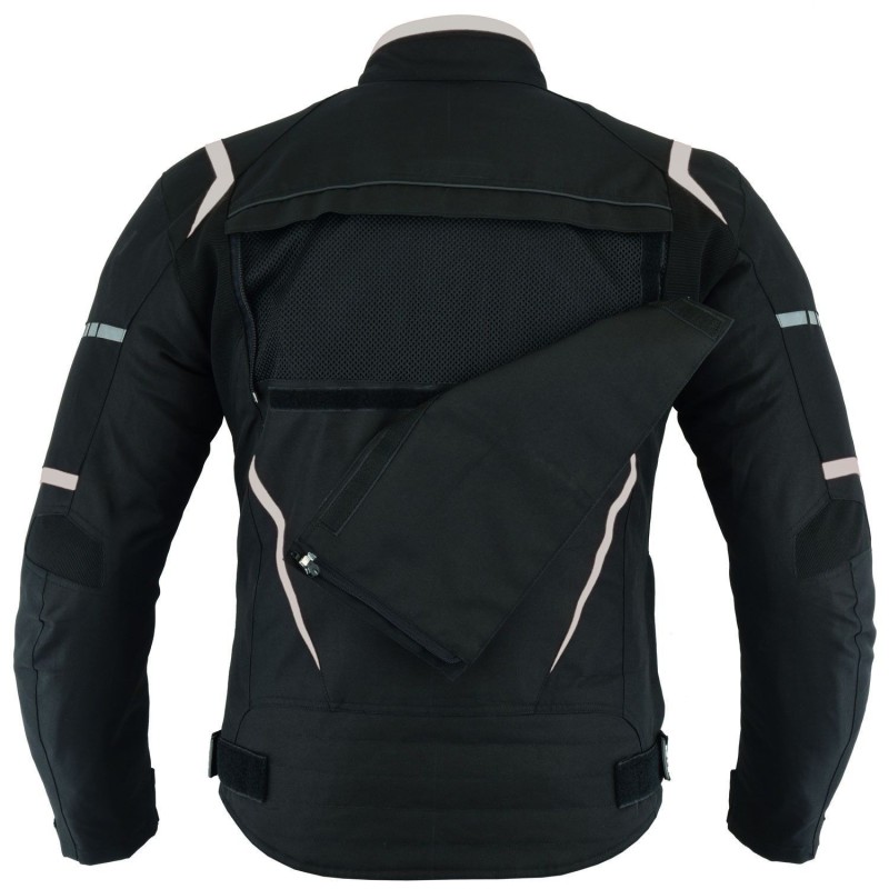 Chaqueta tricapa de toda estación para moto (Hombre)