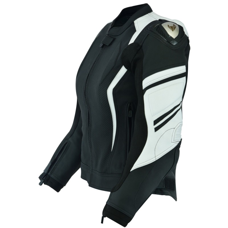Chaqueta de cuero para moto (Unisex)