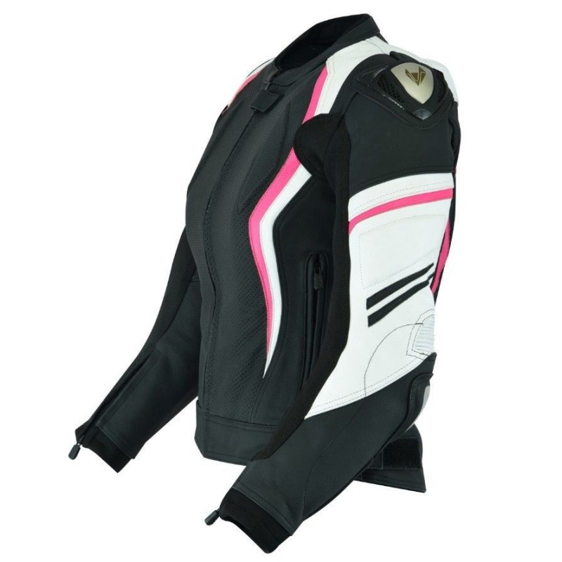 Jaqueta de couro para moto (mulheres)