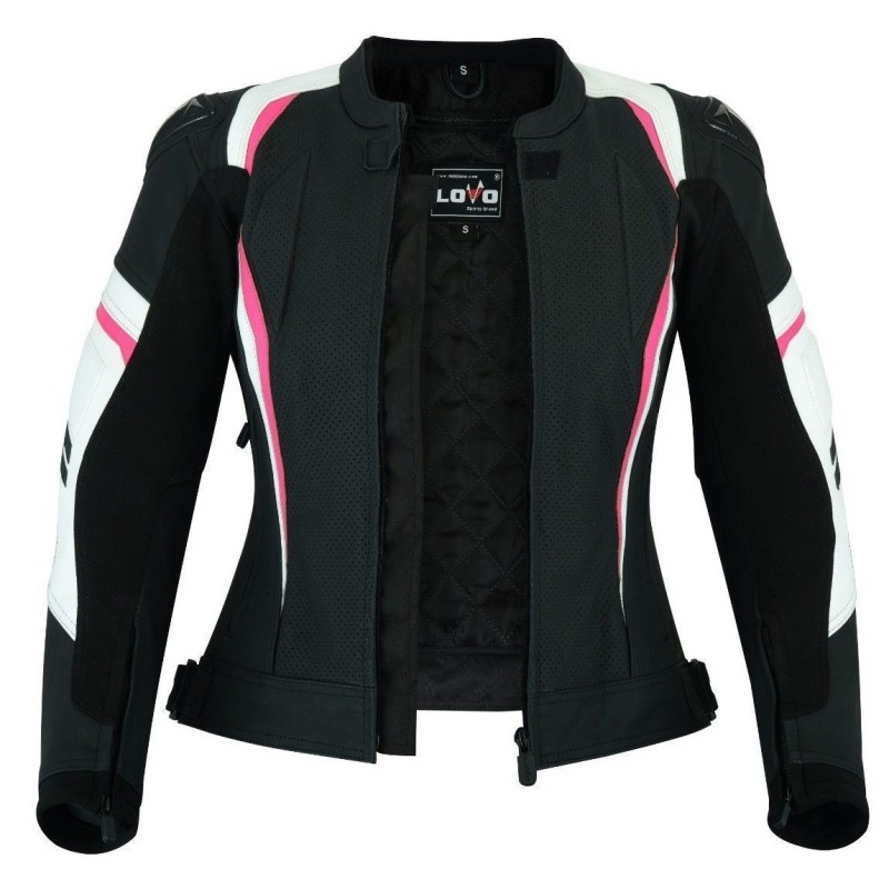Jaqueta de couro para moto (mulheres)