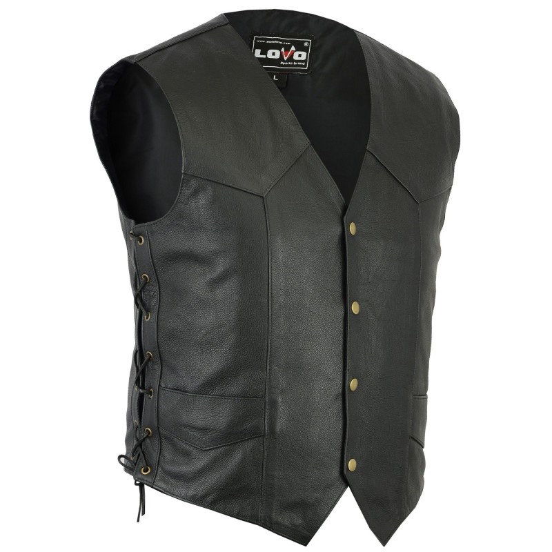 Motorrad Lederwesten Unisex
