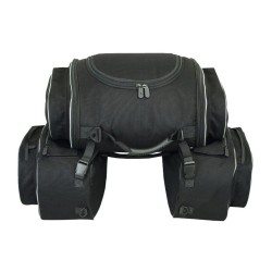 LV507-Travel (74 LITROS) ALFORJAS LATERAIS COM SACO TRASEIRO PARA MOTO