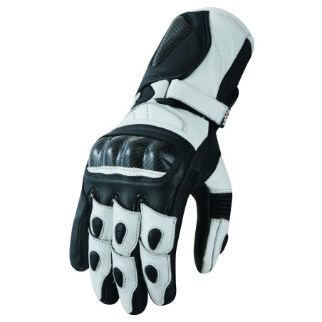 Luvas de couro para moto (Unissex)