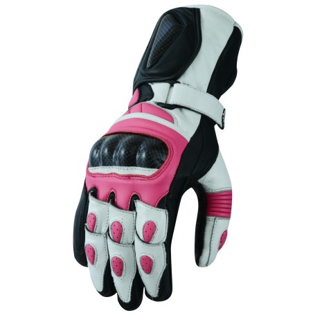 Luvas de couro para moto (Mulher)
