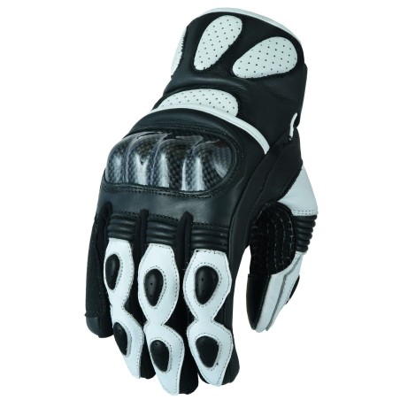 Luvas de couro para moto (Unissex)