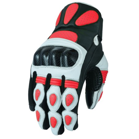 Luvas de couro para moto (Unissex)